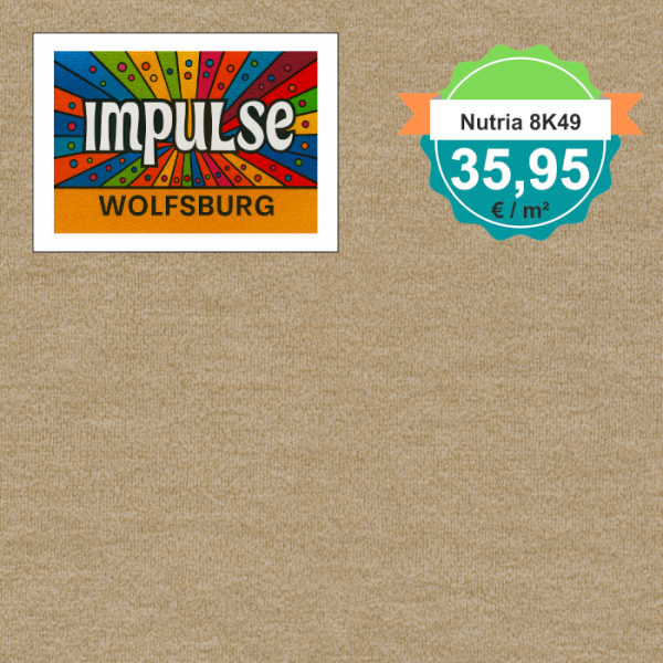 Vorwerk Nutria 8K49 venezia Teppichboden – quadratische Draufsicht, Velours, 35,95 €/m²